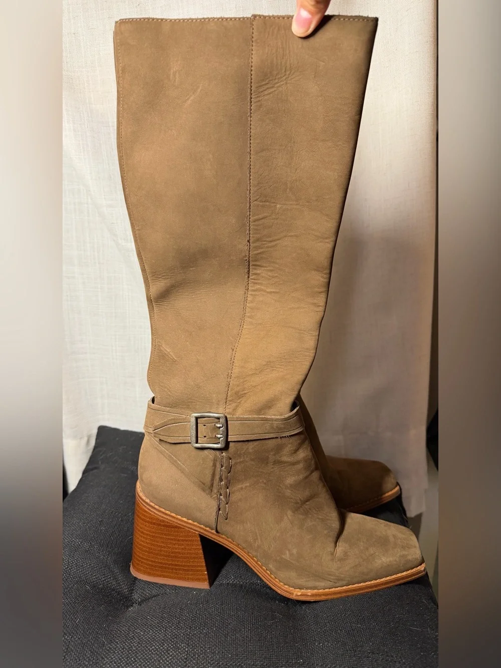 Vince Camuto Tall Suede Boots in Brown
